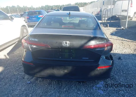 2025 Honda Civic Hybrid Sport/Sport Touring z USA, uszkodzony, nr VIN 2HGFE4F82SH301062